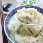 chinese dumpling recipe - boiled dumpling with chicken soup