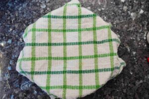 chinese dumpling recipe - 3. Cover the dough using a piece of wet towel for an hour