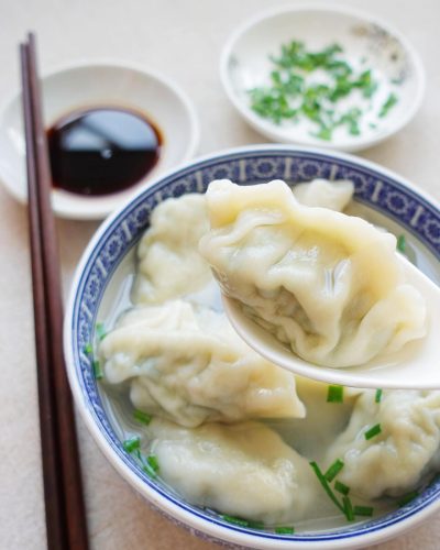 chinese dumpling recipe - boiled dumpling in soup