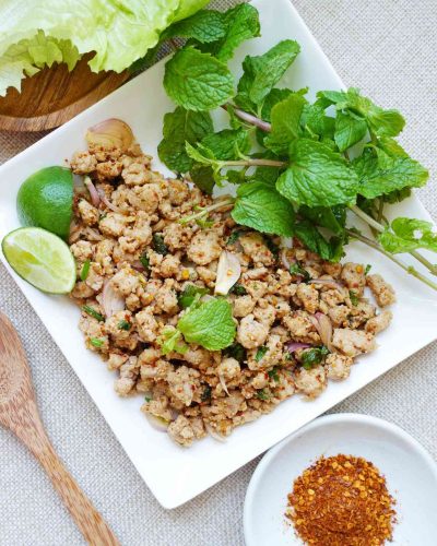 thai-minced-pork-with-lettuce-wrap-laab-moo-recipe-cover-three
