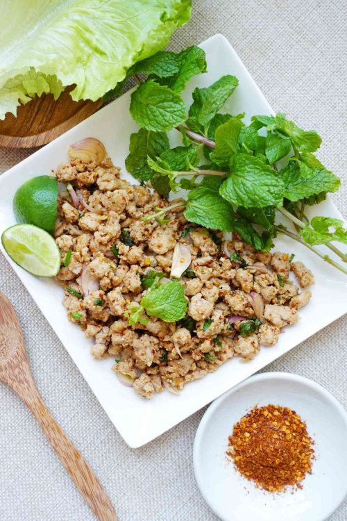 thai-minced-pork-with-lettuce-wrap-laab-moo-recipe-cover-three